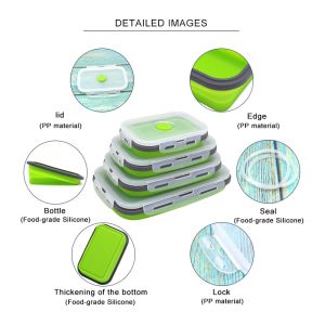 Leakproof Microwavable Portable Foldable Tiffin Box