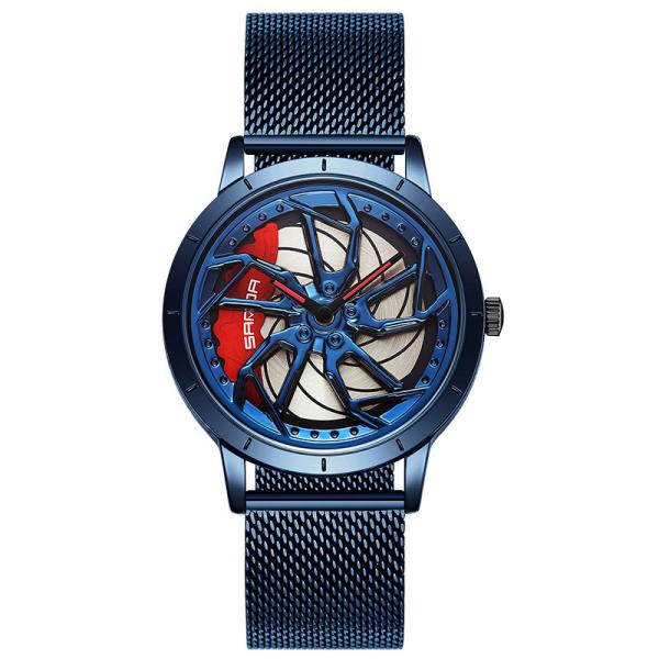 Buy 3ATM Stainless Steel Quartz Watch 13mm Case Thickness Water Resistance at wholesale prices