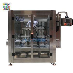 4 Nozzles Plastic Bottles Shampoo Automatic Liquid Filling Machine