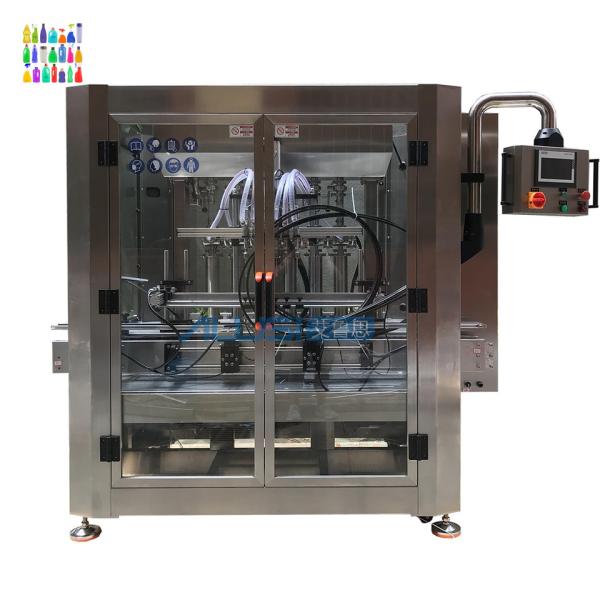 Buy 4 Nozzles Plastic Bottles Shampoo Automatic Liquid Filling Machine at wholesale prices
