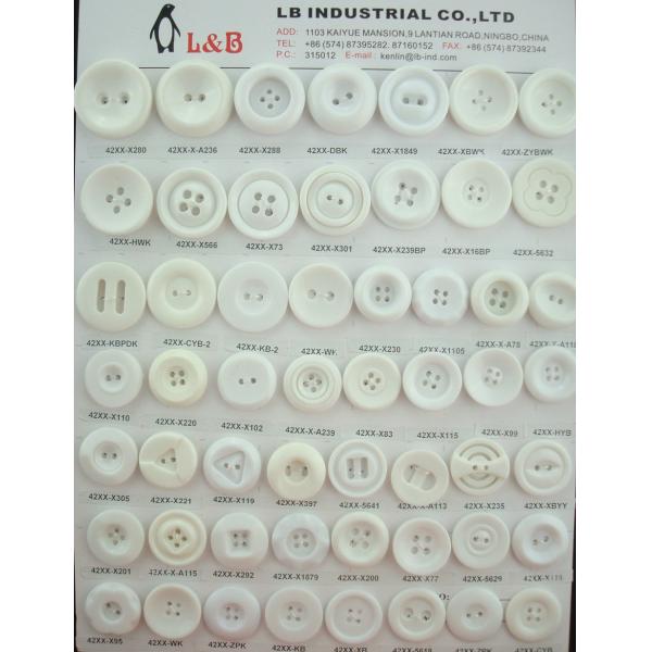 Wholesale polyester chalk Resin Rod buttons for Shirt Coat