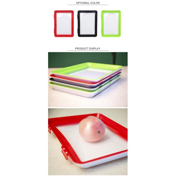 Keep Fresh Plastic Red Preservation Kitchen Items Food Storage Container Clever Tray