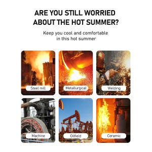 Grey 3XL Aircon Clothes Sunscreen Air Conditioned Work Suit