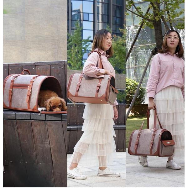 35 Lbs 20 Lbs 25 Lbs Fabric Pet Carrier Travel Bag Ventilated Thicker Bottom Support 17 Long X 9.5 High X 10 17x8x11