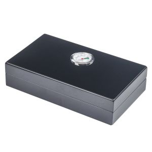 Rectangular Humidity Control Varnish Cigar Packaging Rigid Boxes With Customizat