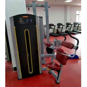 Gym Equipment Pin Loaded Seated Abdominal Trainer Abdominal Crunch Machine