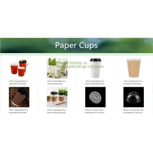 PLA Drinking Straws, CPLA Giant Straws, Individually Wrapped, Plant Based