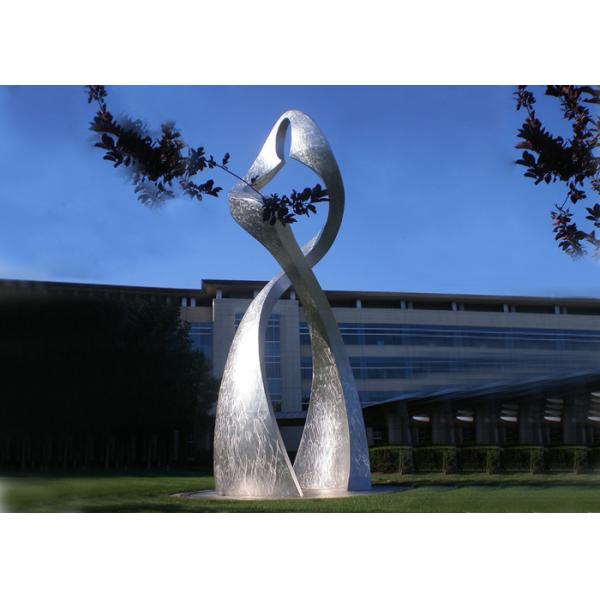 Iconic Abstract Dancer Modern Stainless Steel Sculpture Cast Grain Finishing