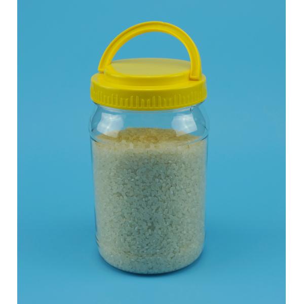 Buy Transparent PET Plastic Jars Cylindrical Shape With Hand Cover PB - 880 at wholesale prices