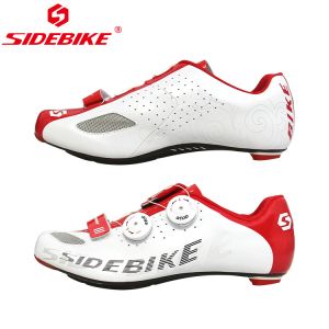 Athletic Speed Breathable Cycling Shoes , Road Riding Shoes Good Shock