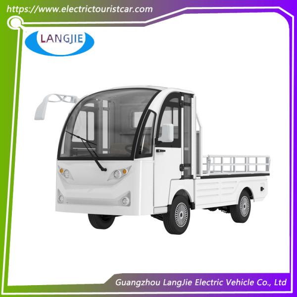 2 Seater Golf Cart White AC 48V 5KW Electric Utility Carts With Cargo Box