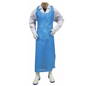 Antibacterial Plastic Disposable Aprons 70x110CM Without Sleeves