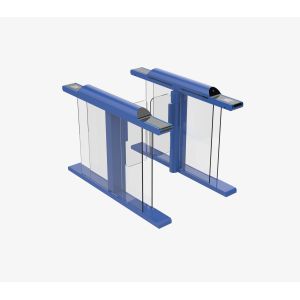 Code Reader Speed Gate Turnstile 50hz SUS304 Flap Barrier Gate