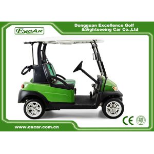Green 4 Wheel Electric Golf Car 2 Passenger 48V Battery Golf Cart