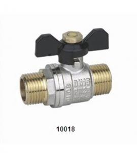 Steel butterfly handle Brass Ball Valve 10018  for Water / Oil