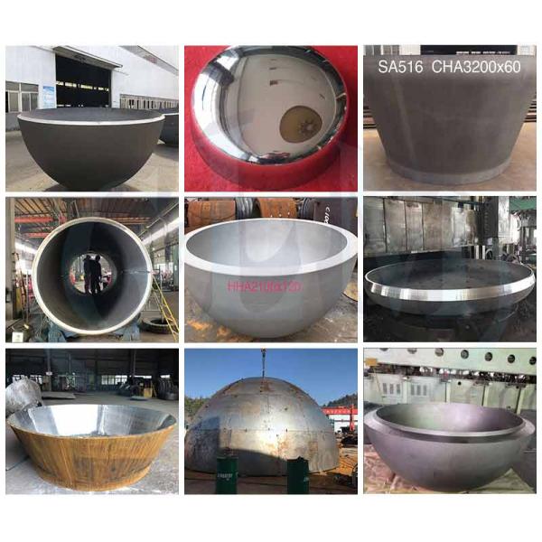 Asme 1000cm 2 To 1 Elliptical Head Stainless Steel Dished Ends Hot Formed