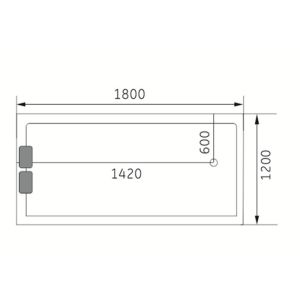 Modern Retangle 2 Person Mini Indoor Hot Tub For Home Computer Control