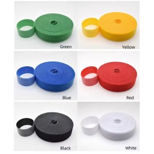 Double Side Self Locking Nylon Hook Loop Band Colorful Back To Back Cable Tie