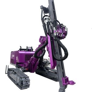 Crawler Hydraulic DTH Drilling Rig Rotary Borehole Depth 50m