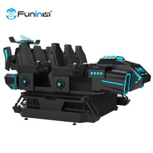 6 Seats 9D VR Roller Coaster Simulator With Realistic Temperature And Wind