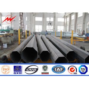 Steel Tubular Generation Transmission Line Poles Tensile Strength 470 Mpa - 630