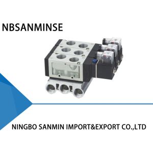 Five Port G3 / 4 " Thread Pipe Solenoid Pneumatic Valve Internal Pilot Type