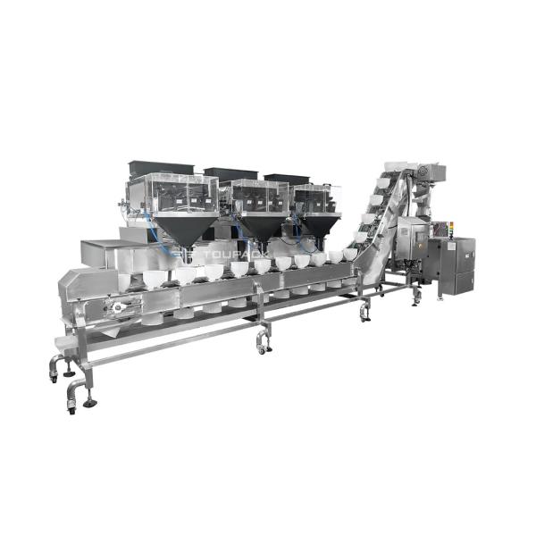 Automatic Weighing Food Packaging Slice Cheese Granule Breakfast Oats Grain Premade Zipper Pouch Nuts Packing Machine