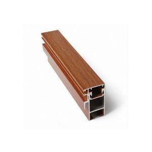 Heat Transfer Windows T8 2.0mm Wood Finish Aluminium Profiles
