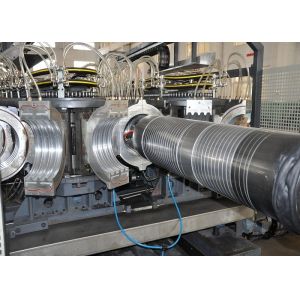 Automated DWC Pipe Machine , High Speed DWC Pipe Extrusion Line