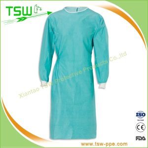 Sterile Disposable Isolation Gown With Rib Cuff