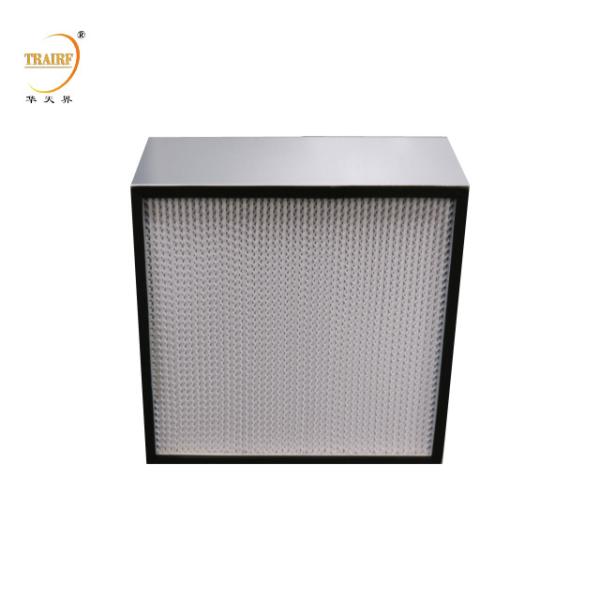 Buy H14 Aluminum Deep Pleat Laminar Flow Hood HEPA Air Filter For HVAC System at wholesale prices