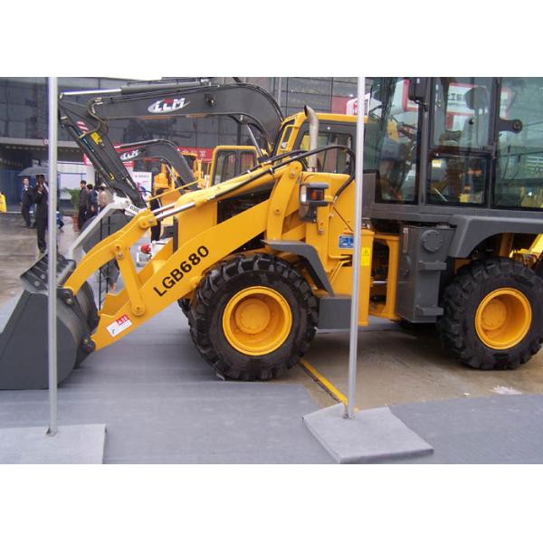 Water Cooling Engine Compact Tractors with Backhoe and Loader , Backhoe Loader Tractor