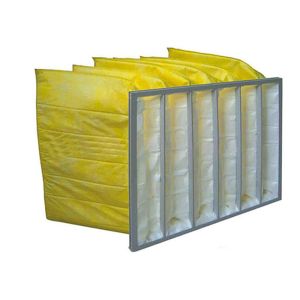 Light Yellow Red House Bag Type Filter Air Purifying More Than 5 Micro Particles