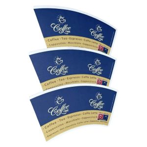 Biodegradable PLA Coated paper cup fans with waterproof and Greaseproof