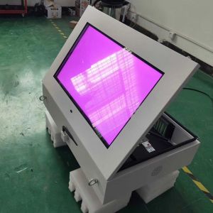 AC240V 5ms Wall Mounted Lcd Kiosk FCC Capacitive Touch Screen