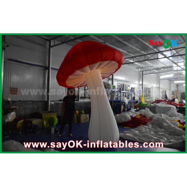 Big Red and White Inflatable Lighting Decoration For Party / Event