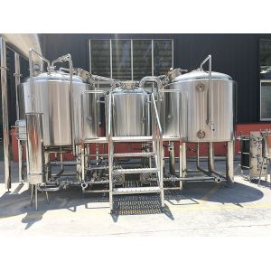 SS304 Material Small Microbrewery Equipment , Automated Beer Brewing System