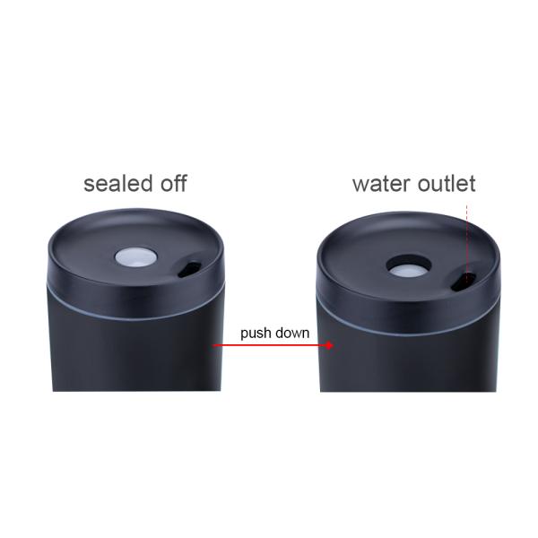 Customizable 16 oz stemless leak proof insulated vacuum sport tumbler mate black