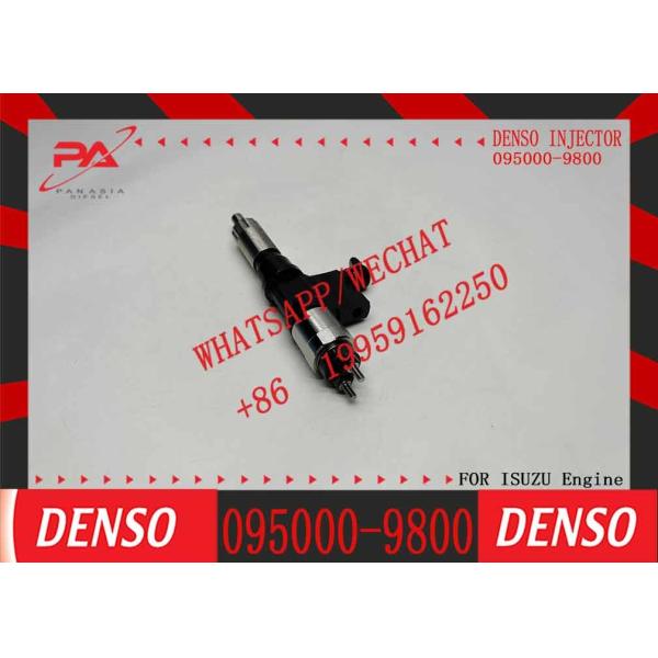 4pcs Denso diesel Fuel Injector 095000-9800 095000-1810 8-98219181-0 Compatible with Isuzu 4HK1 6HK1 Engine