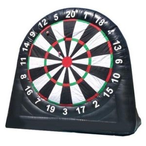Outdoor Giant Inflatable Outdoor Games Velcro Dart Board With Balls Custom Logo