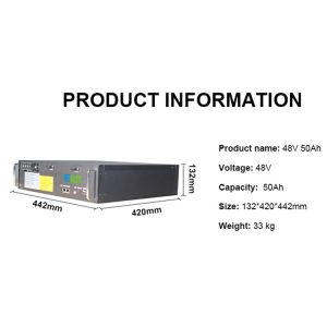 Phosphate Lithium Ion LFP Battery 48V 50Ah LiFePO4 EV Battery
