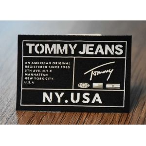 Printing Custom Silicone Logos Woven Fabric Labels For Garments