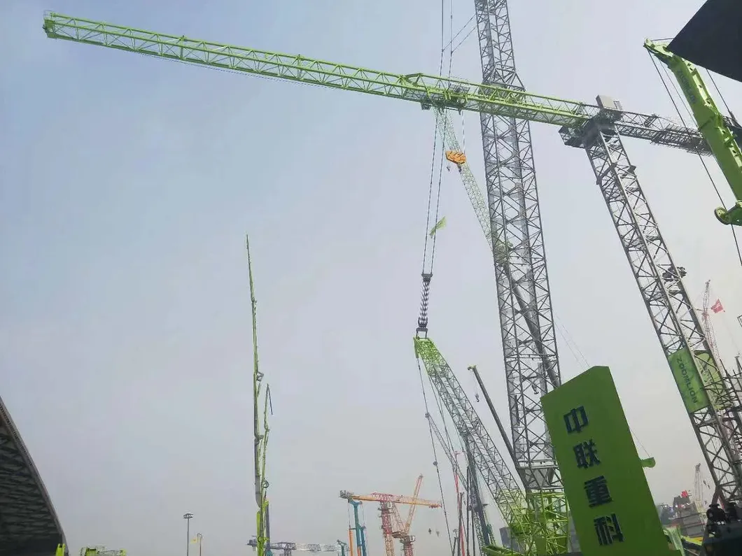Zoomlion Jib 60m 8 Ton Flat-Top Tower Crane T6013-8 T6013A-8A