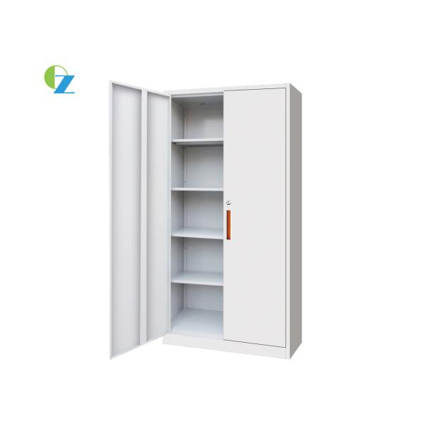 4 Layer Office Furniture Steel Office Cupboard KD Structure 2 Swing Door