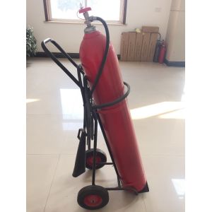 10 kg Wheeled Co2 Fire Extinguisher With Alloy Steel Cylinder / Brass Valve