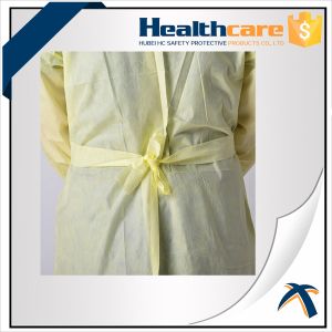 Pink Disposable Isolation Gowns 115x137CM PP+PE Gown With Long Sleeve