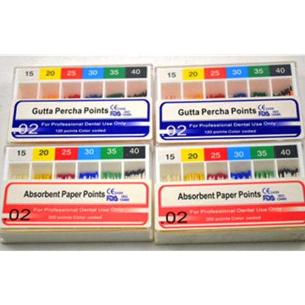 Tooth Colorful Dental Materials Endodontic Paper Points For Root Canal Cleaning