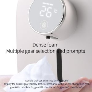 Rechargeable 320ml Automatic Soap Dispensers Wall Mounted Hand Wash