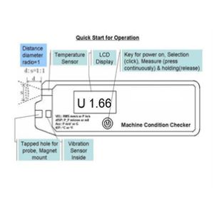 HUATEC HG6450-6 Multi-Parameter Machine Condition Checker Vibration Meter