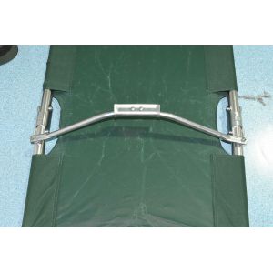 8 Inch Wheel Compact Medical Stretcher X-Ray Support White Orange Green